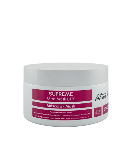 Máscara Capilar Reconstrutora Anti Frizz Btx Supreme Ultra – Nutrição e Controlo de Volume
