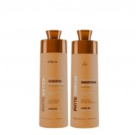 Shampoo Preparatório + Alisante Capilar Profissional para Cabelo Liso e Sem Frizz | Pack 2x1L